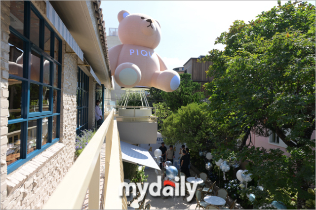 ‘젤라또 피케 그랑 메종 한남’ 플래그십 스토어 정원./한혁승 기자