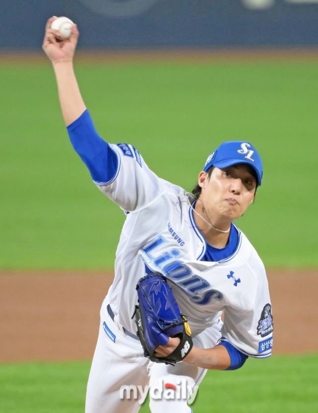 삼성 라이온즈 원태인./대구 = 한혁승 기자 hanfoto@mydaily.co.kr