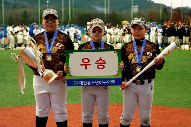 아시안시유소년야구단 우승 주역들. /대한유소년야구연맹 제공