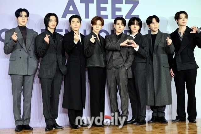 그룹 에이티즈 열한 번째 미니앨범 발매기념 기자간담회/곽경훈 기자 kphoto@mydaily.co.kr