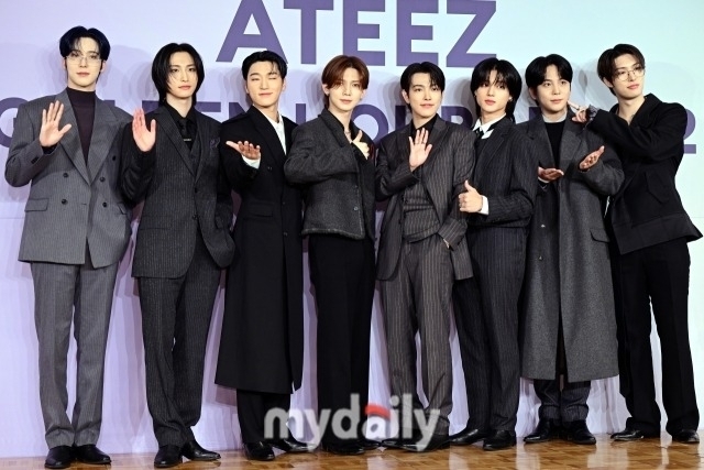 그룹 에이티즈 열한 번째 미니앨범 발매기념 기자간담회/곽경훈 기자 kphoto@mydaily.co.kr