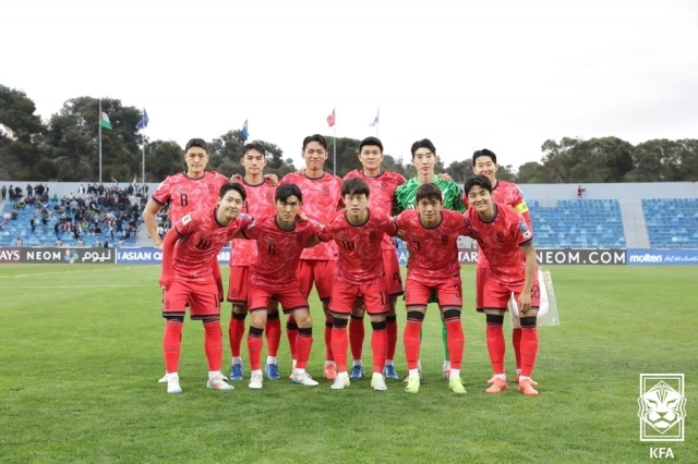 팔레스타인전 한국의 선발 라인업/대한축구협회