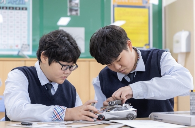 전남 해남 화원중학교에서 진행한 