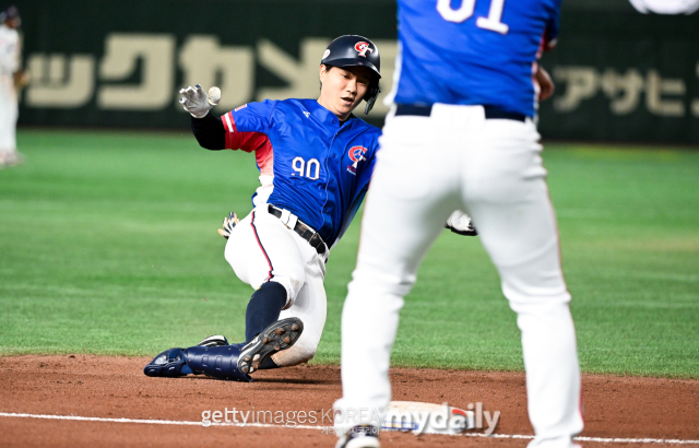 2024 세계야구소프트볼연맹(WBSC) 프리미어12 대만 대표팀 장쿤위./게티이미지코리아