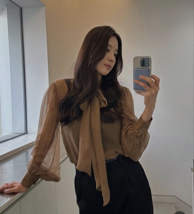 한지혜 셀카 포즈/ 한지혜 인스타그램